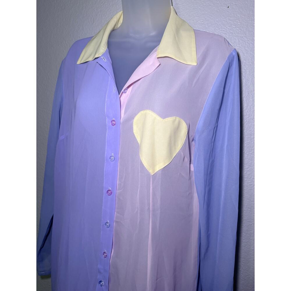 Sugarpills Pastel Sheer Maxi Dress - Size M